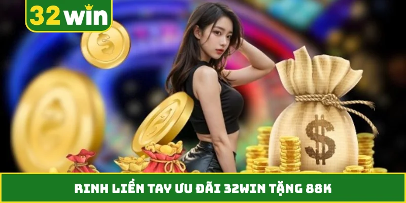 Rinh liền tay ưu đãi 32WIN tặng 88K